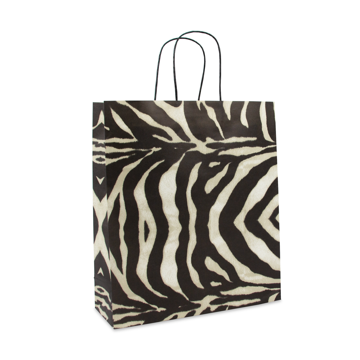 Twisted paper bags Zebra print Zebra